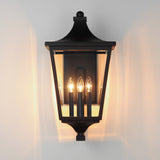 Maxim 40237CL Sutton 3 Light 25" Tall Outdoor Wall Sconce - Black