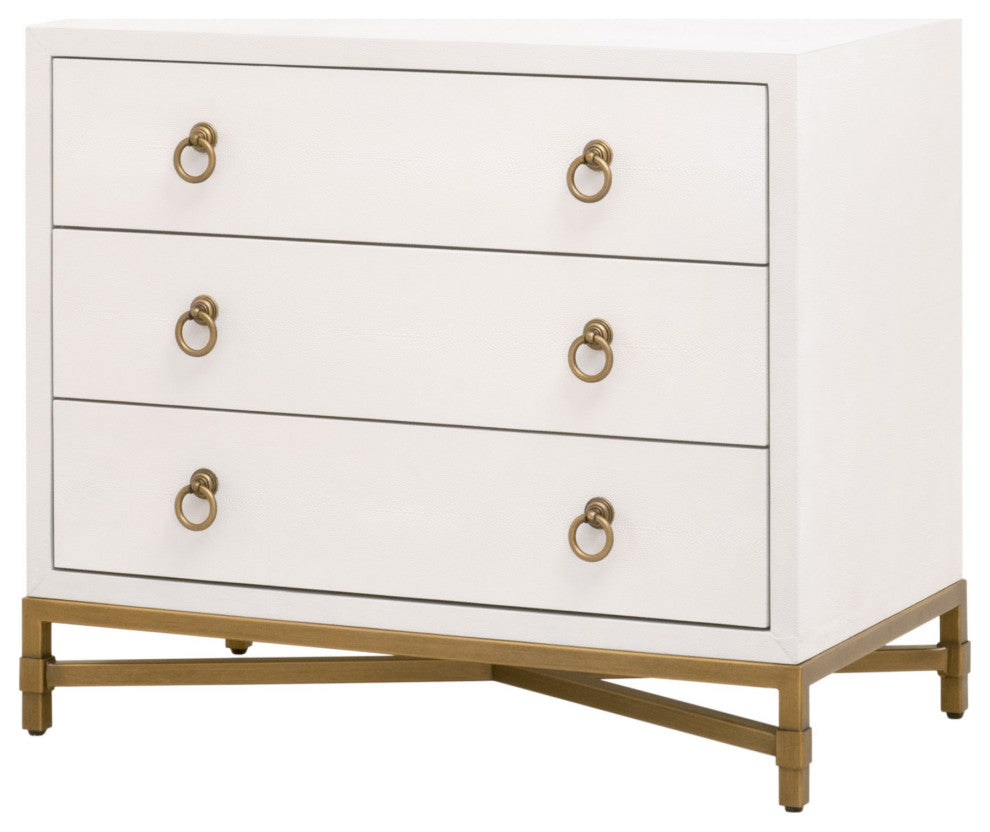Strand Shagreen 3-Drawer Nightstand
