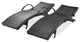 Gewnee Outdoor Wicker Chaise Lounge Chairs Set of 2