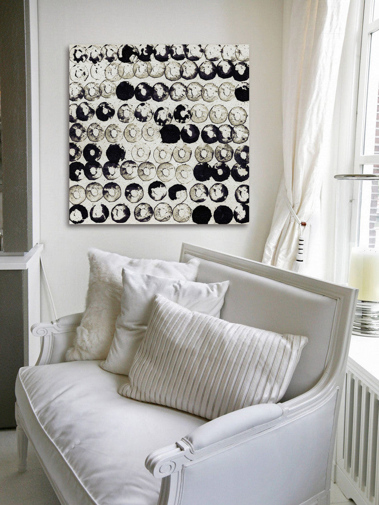 "Dark Donuts" Painting Print on Canvas
