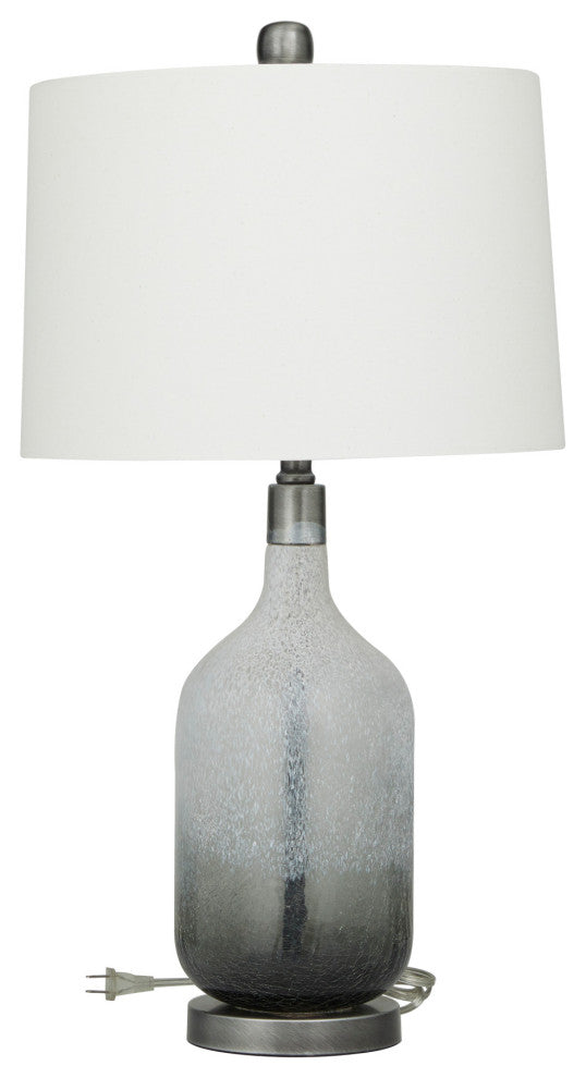 Modern Gray Glass Table Lamp Set 562029