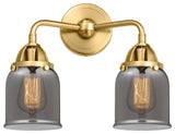Small Bell Bath Vanity Light, Satin Gold, Plated Smoke, Plated Smoke