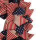 19"D Fabric Patriotic/Americana Stripes and Stars Wreath