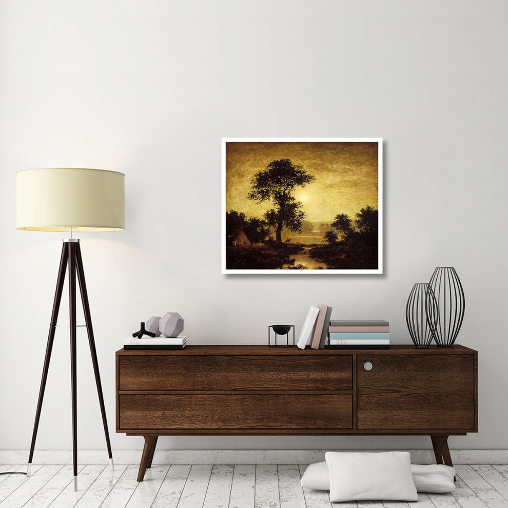 "Moonlight, ca. 1885-1889" Paper Print by Ralph Albert Blakelock, 38"x32"