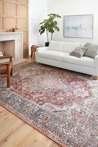 Loloi II Cassandra Rust / Multi 18" X 18" Swatch Area Rug