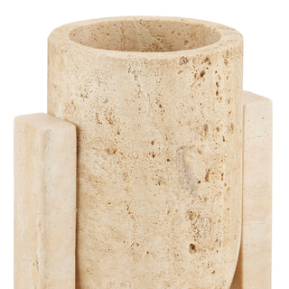 Stone Vase, Face to Face, 2-Piece Set
