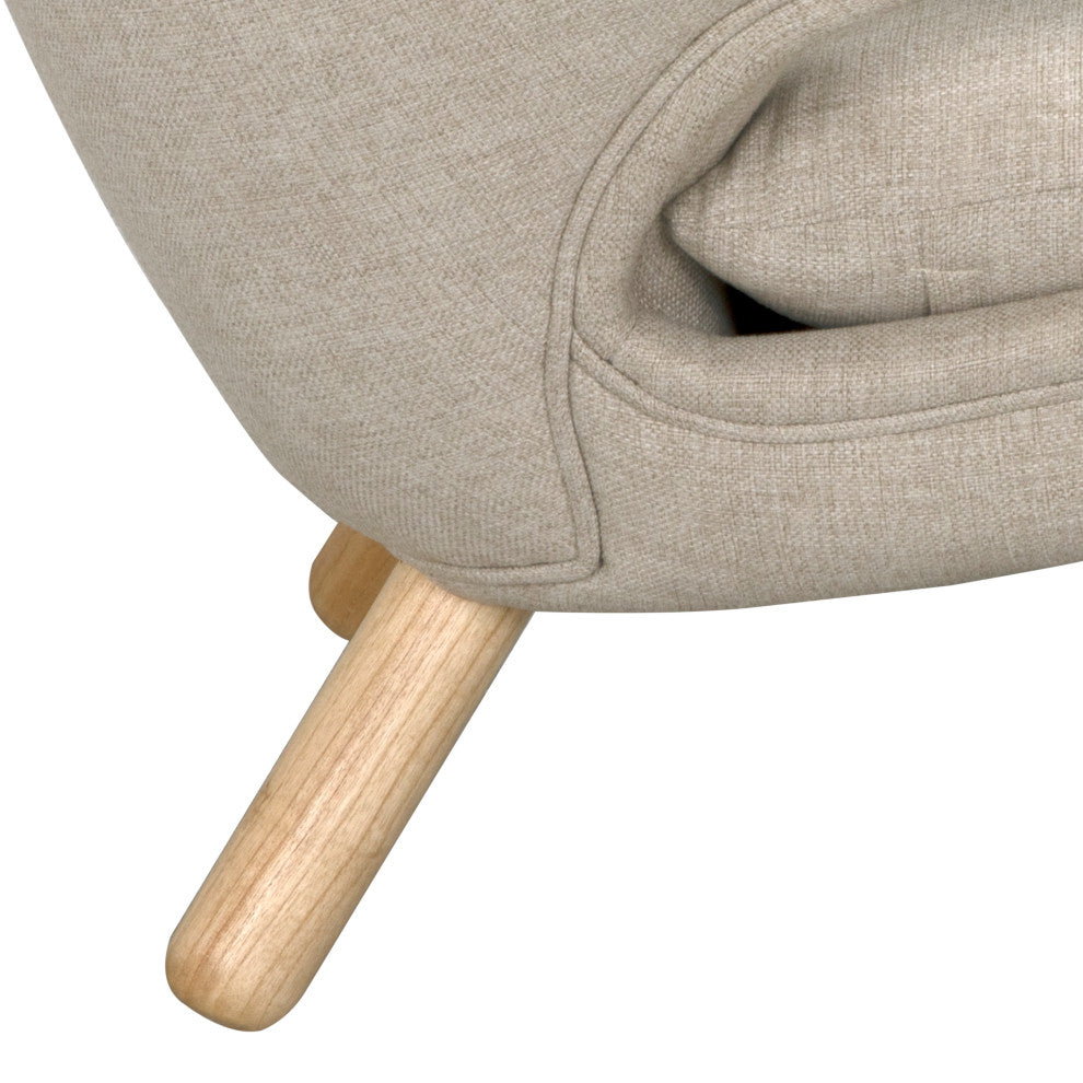 Valerie Chair With Wheat Fabric
