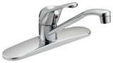 Single Handle Kitchen Faucet in Brushed Nickel Finish