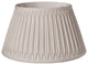 19" Cream Shallow Drum Smocked Shantung Lampshade