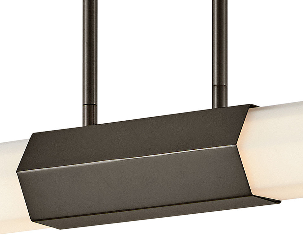 Hinkley 40" Facet Medium Integrated LED Linear Chandelier - Black Oxide