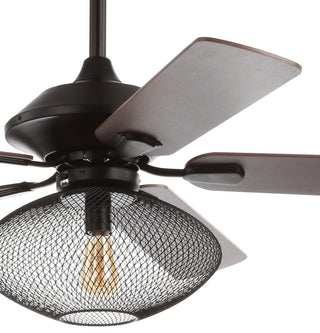 Clift 52" 1-Light Ceiling Fan With Remote, Black