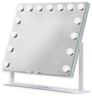 Gilded Tri Tone LED Makeup Mirror, White