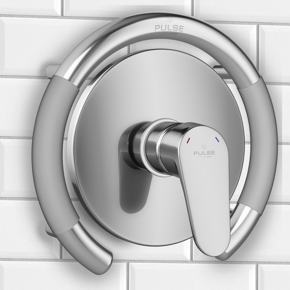 Pulse Shower Spas Ergo Valve Bar, Polished Stainless Steel