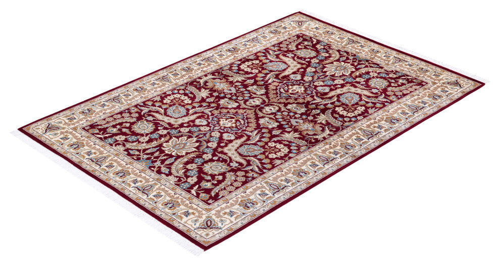 MOGUL, Hand Knotted Area Rug 6' 1" X 4' 1"