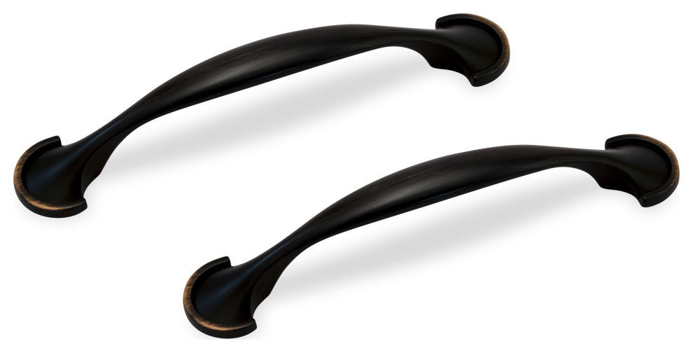 Mascot Hardware 3'' CTC Oil Rubbed Bronze Arch Drawer Pull - Pack of 10
