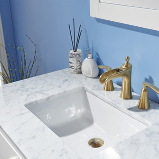 Ivy White Bathroom Vanity Set, 36", Without Mirror
