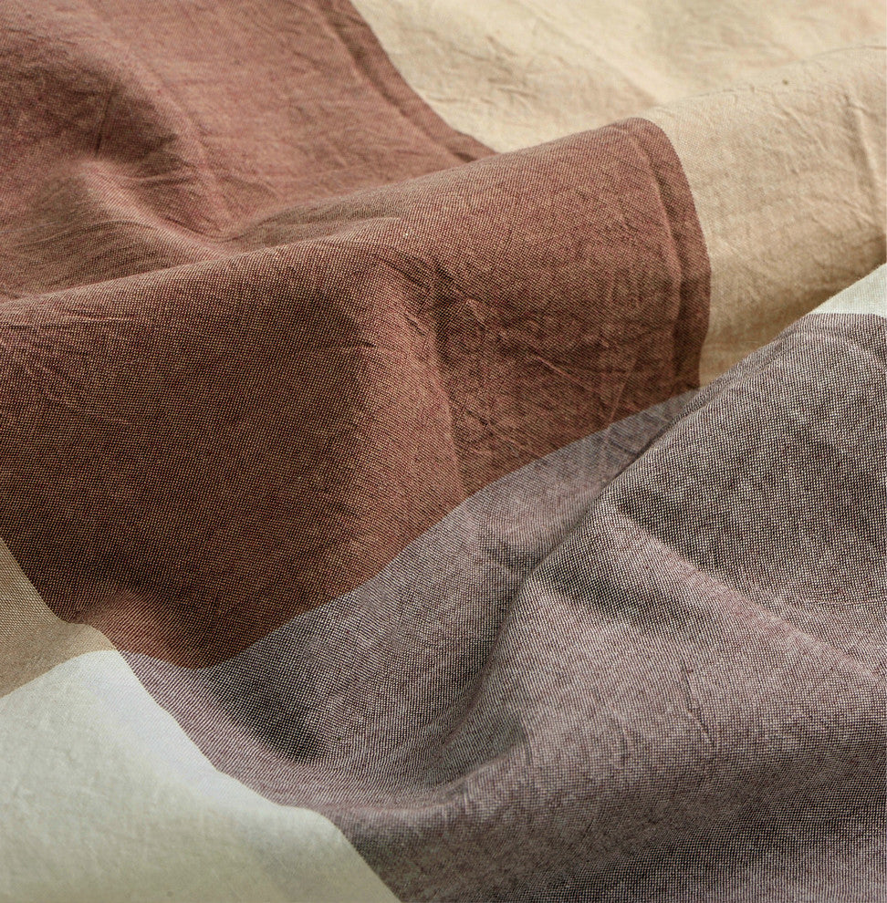 Buffalo Washed Cotton 3-Piece Duvet Set, Caramel, Queen
