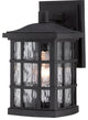 Quoizel SNN8406K One Light Outdoor Wall Lantern, Mystic Black Finish