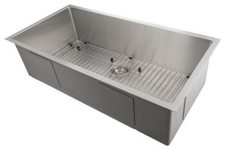 ZLINE Undermount Single Bowl Sink in Stainless Steel with Bottom Grid