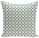 Holiday Brights Collection Geometric Pillow, Teal, 20"x20"