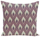 Candlelight Geometric Print Pillow, Mulberry, 20"x20"