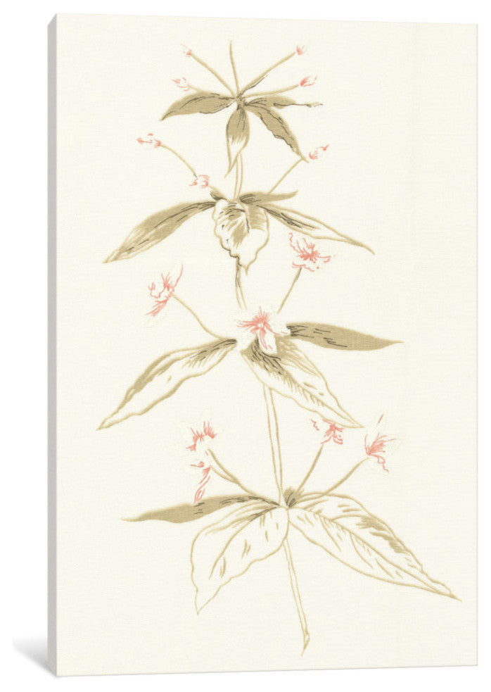 "Flowers on White III" by Wild Apple Portfolio, 18x12x1.5