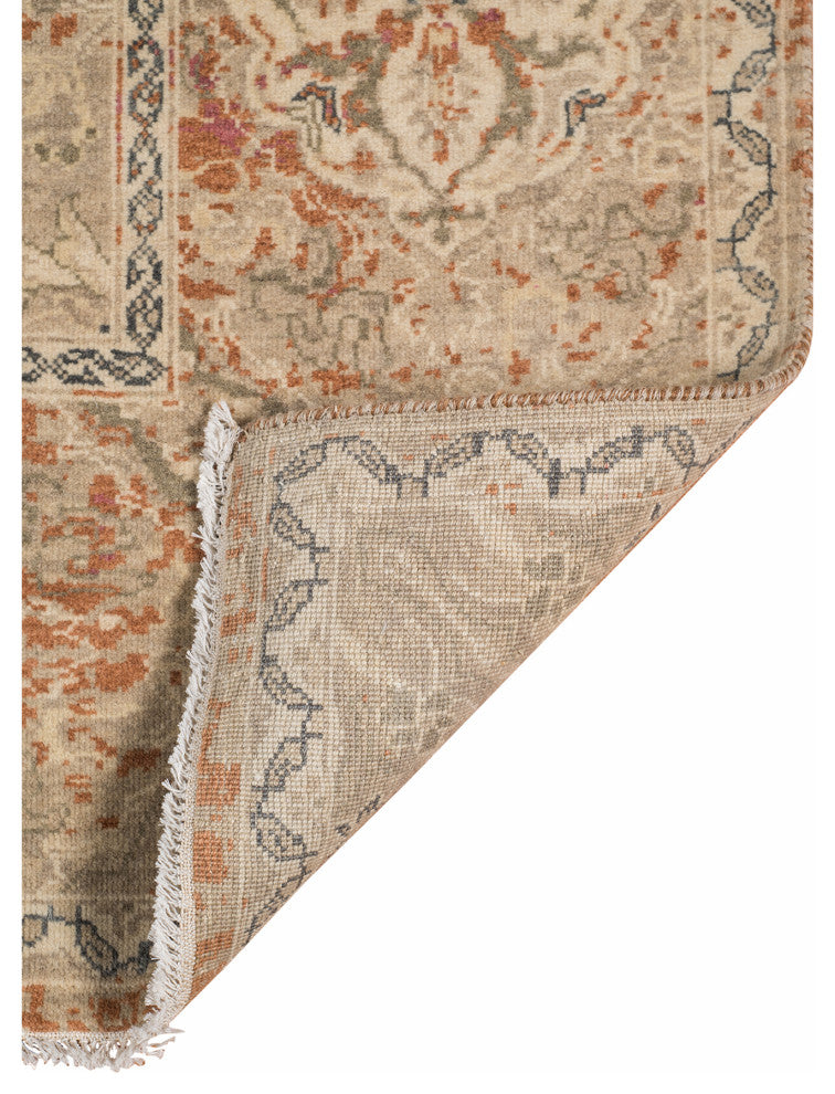 Vintage Oletha Area Rug, Orange, 10' x 14', Bordered