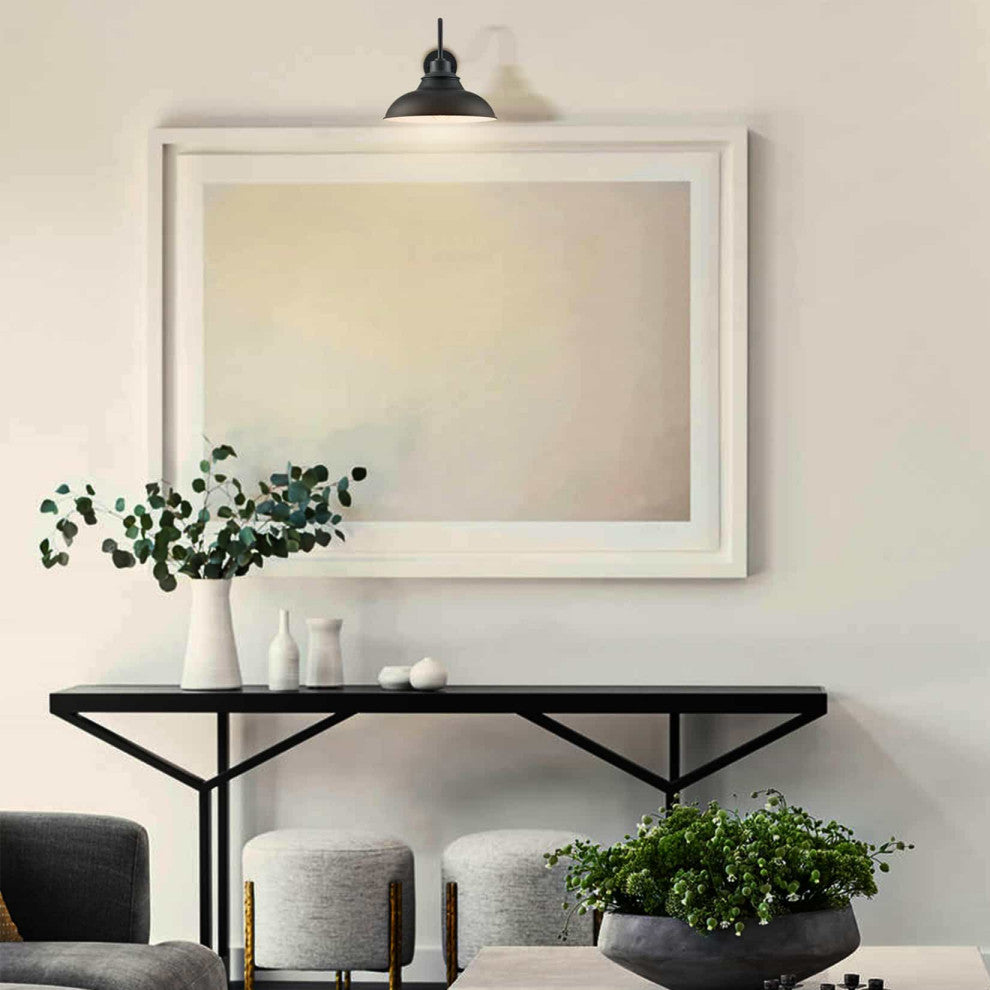 Farmhouse Black Wall Sconce Indoor/Outdoor
