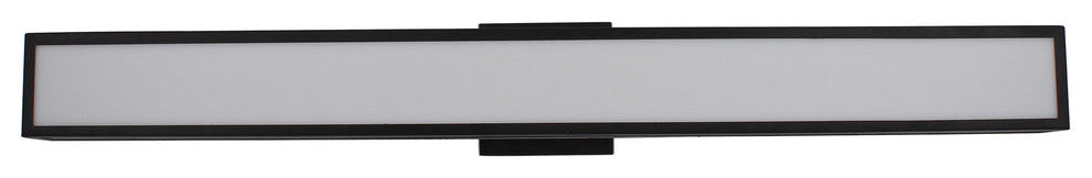 Maska 1-Light LED Vanity Light Matte Black  Acrylic, 35"