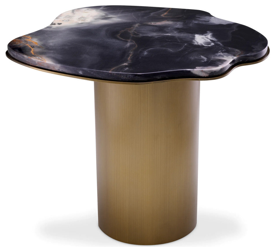 Free-Form Marble Side Table | Eichholtz Shapiro, Black