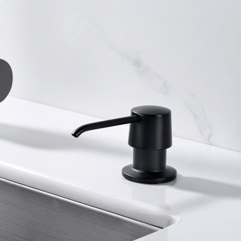 Kitchen Soap/Lotion Pump Dispenser, Matte Black