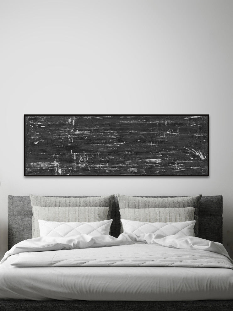 "Stable Release" Floater Framed Painting Print on Canvas, 30x10