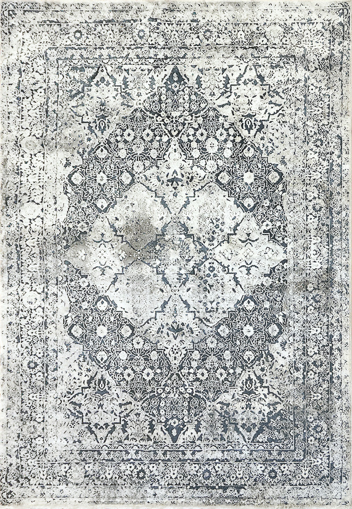 Torino Modern Area Rug, Blue/Ivory, 9'2"X12'10"