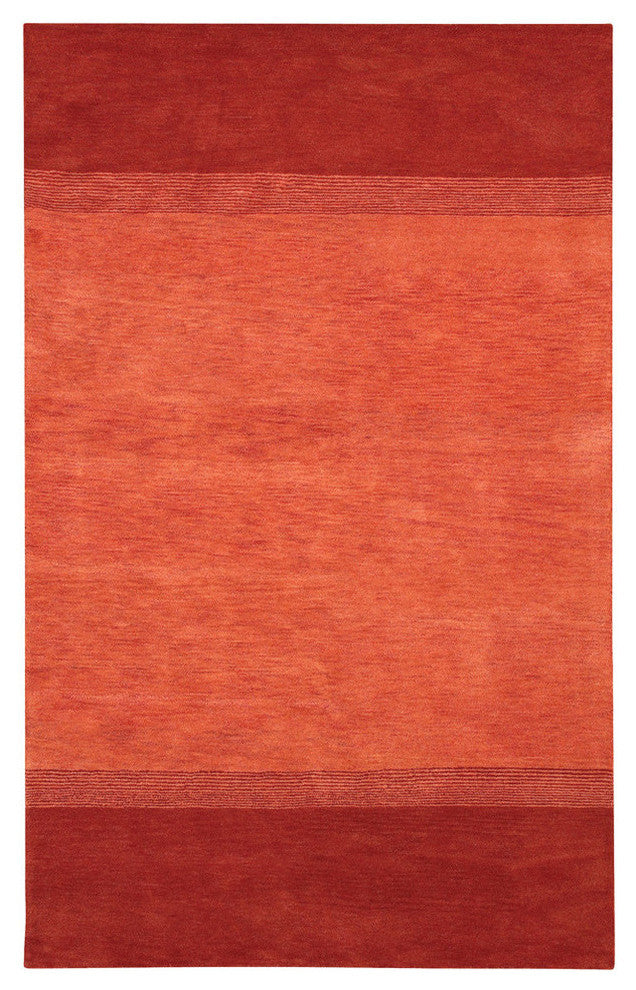 Metro Contemporary Area Rug, Red, 7'9"x10'6" Rectangle