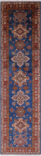 Runner Super Kazak Hand Knotted Wool Rug 2' 6" X 9' 9" - Q12968
