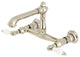 Kingston Brass Wall Mount Bathroom Faucet, Polished Nickel