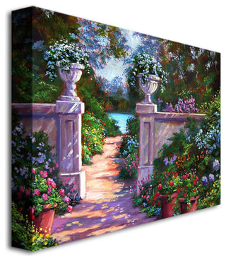 'Sir Thomas Estate Garden' Canvas Art by David Lloyd Glover