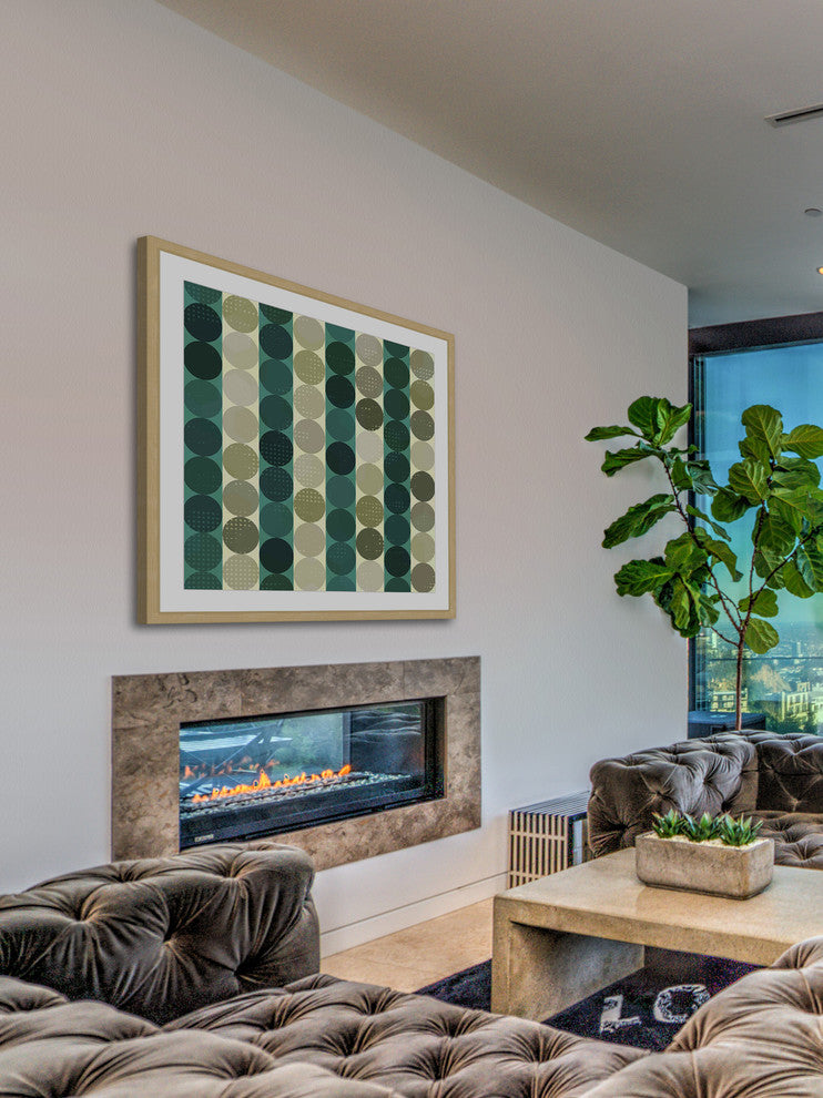 "Alternating Rows" Framed Art Print
