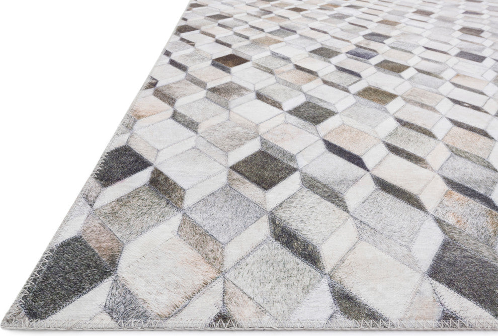 Printed Maddox Area Rug by Loloi II, Gray/Mocha, 2'3"x3'9"