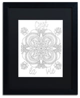 Hello Angel 'Inspirational Quotes 9' Art, Black Frame, 20"x16", Black Matte