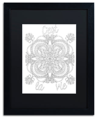 Hello Angel 'Inspirational Quotes 9' Art, Black Frame, 20"x16", Black Matte