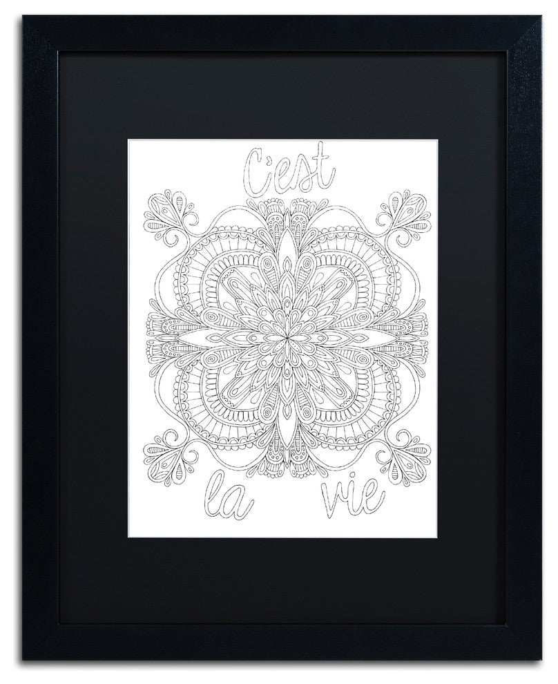 Hello Angel 'Inspirational Quotes 9' Art, Black Frame, 20"x16", Black Matte