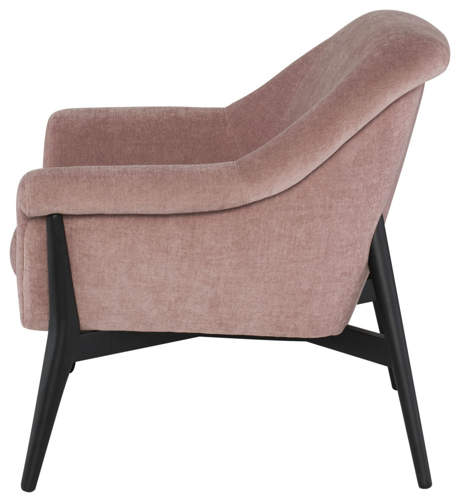 Charlize Dusty Rose Fabric Occasional Chair