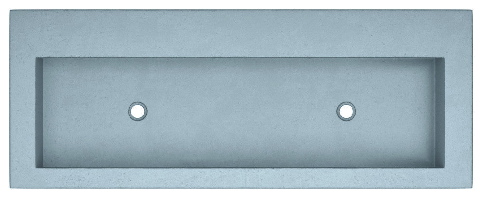 Trough 4819 Bathroom Sink, Ocean, No Faucet Holes