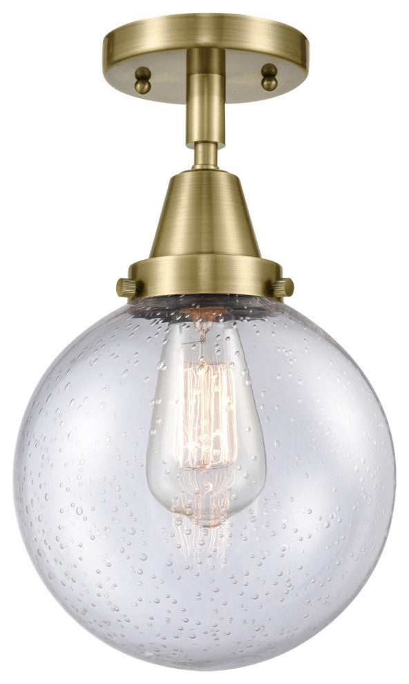 Innovations Lighting 447-1C-AB-G204-8 Beacon 1 Light 8" Flush Mount