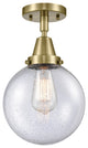 Innovations Lighting 447-1C-AB-G204-8 Beacon 1 Light 8" Flush Mount