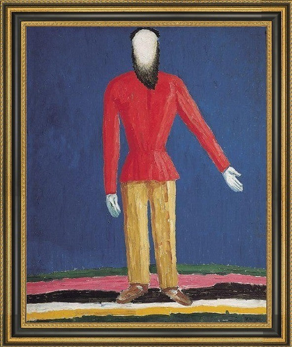 Kazimir Malevich Peasant - 20" x 25" Framed Premium Canvas Print