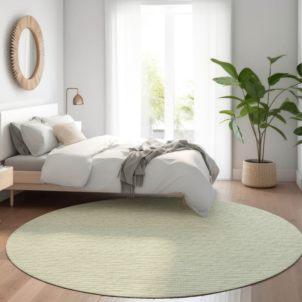 Indoor/Outdoor Laidley LA1 Mist Machine Washable 8' x 8' Rug