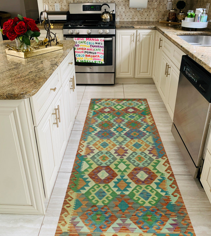 Sangat Kilim Henry Rust Runner