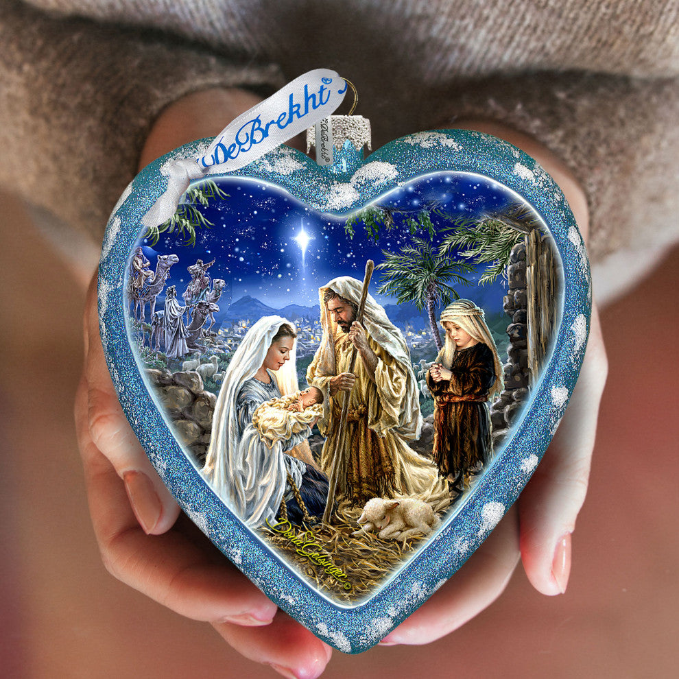 Holy Family Glass Ornament Limited Edition